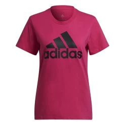 Adidas Loungewear Essentials Logo T-Shirt Damen Rot Schwarz