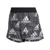 Adidas Made For Training Logo Graphic Pacer Shorts Damen Schwarz Weiß