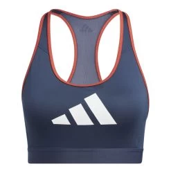 Adidas Medium Support Don’t Rest 3 Bar Sport-BH Damen Navy Weiß