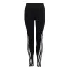 Adidas Optime AEROREADY Training 3-Streifen Tight Mädchen Schwarz Weiß -Sportbekleidung Geschäft adidas optime aeroready training 3 streifen tight madchen schwarz ha3905