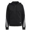 Adidas Sportswear Future Icons 3-Streifen Kapuzenjacke Damen Schwarz Weiß -Sportbekleidung Geschäft adidas sportswear future icons 3 streifen kapuzenjacke damen h57287