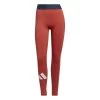 Adidas Techfit Life Mid-Rise Badge Of Sport Lange Tight Damen Orange