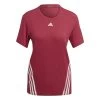 Adidas TRAINICONS 3-Streifen T-Shirt Damen Rot -Sportbekleidung Geschäft adidas trainicons 3 streifen t shirt damen rot hg0223