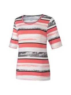 Joy® Joy Anette T-Shirt Damen Coral Weiß Grau