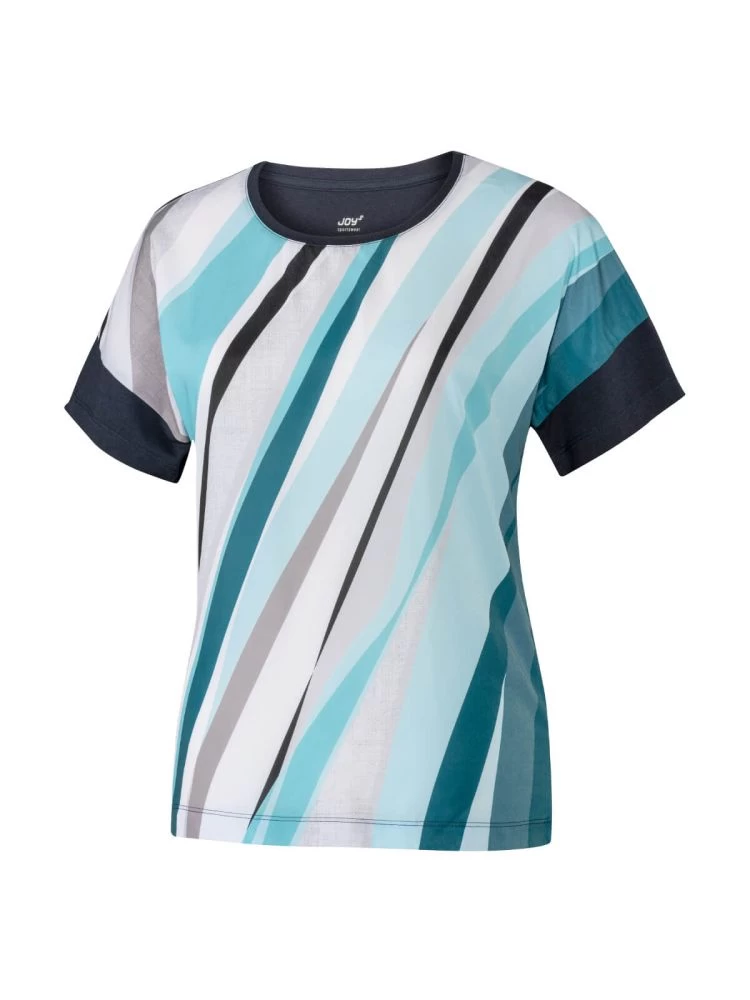 Joy® Joy Carmen T-Shirt Damen Blau-grün Weiß