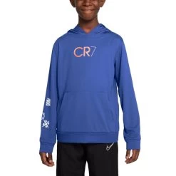 Nike CR7 Fußball-Hoodie Kinder Blau