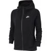Nike Damen Sportswear Essential Fleece Jacke Schwarz Weiß