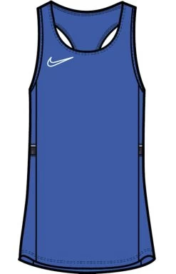 Nike Dri-FIT Academy 21 ärmelloses Oberteil Damen Blau Weiß
