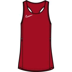 Nike Dri-FIT Academy 21 ärmelloses Oberteil Damen Rot Weiß