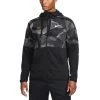 Nike Dri-Fit Fleece Camo Hoodie Herren Schwarz Grau