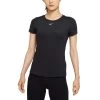 Nike Dri-FIT One Kurzarm-Oberteil Damen Schwarz