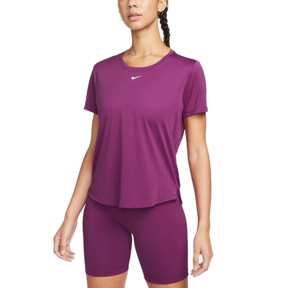 Nike Dri-FIT One T-Shirt Damen Lila 3 Nike Dri-FIT One T-Shirt Damen Lila
