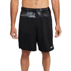 Nike Dri-FIT Strick-Trainingsshorts Herren Schwarz