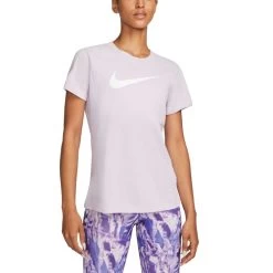 Nike Dri-FIT Trainings-T-Shirt Damen Helllila