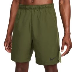 Nike Dri-FIT Web-Trainingsshorts Herren Olive