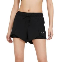 Nike Flex Essential 2-in-1 Trainingsshorts Damen Schwarz