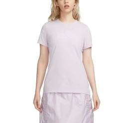 Nike Icon Clash Outline Logo T-Shirt Damen Helllila