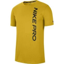 Nike Kurzarmshirt Nike Pro Herren Gelb