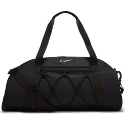 Nike One Club Damen-Trainingstasche Schwarz Weiß