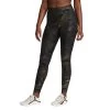 Nike One Leggings Mit Mittelhohem Bund Und Print Damen Schwarz Gold