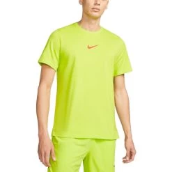 Nike Pro Dri-FIT Burnout Oberteil Herren Gelb