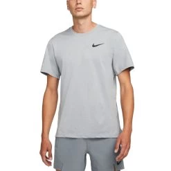 Nike Pro Dri-FIT Kurzarm-Oberteil Herren Grau