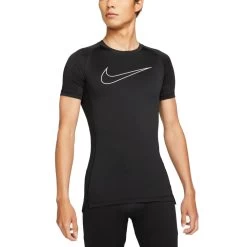 Nike Pro Dri-FIT Kurzarm-Oberteil Herren Schwarz