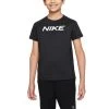 Nike Pro Dri-FIT Kurzarm-Oberteil Kinder Schwarz Weiß
