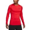Nike Pro Dri-FIT Langarm-Oberteil Herren Rot Schwarz