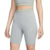 Nike Pro Dri-FIT Trainingsshorts Damen Grau Gelb