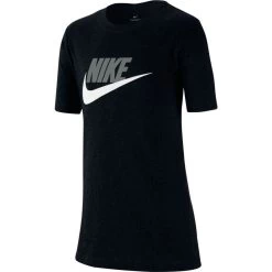 Nike Sportswear Baumwoll­ T-Shirt Kinder Schwarz Grau