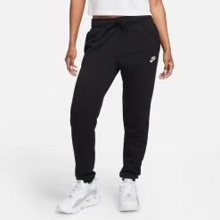 Nike Sportswear Club Fleece Jogginghose Damen Schwarz Weiß