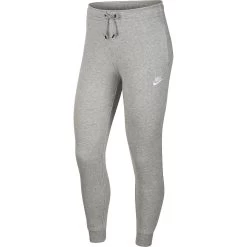 Nike Sportswear Essential Damen Fleecehose Grau Weiß