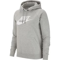 Nike Sportswear Essential Fleece-Hoodie Damen Grau