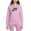 Nike Sportswear Essential Fleece-Hoodie Damen Orchid Schwarz -Sportbekleidung Geschäft nike sportswear essential fleece hoodie damen orchid schwarz dx2319 522