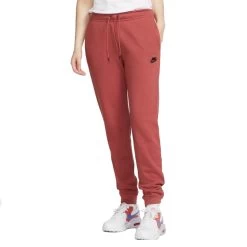 Nike Sportswear Essential Fleece-Hose Damen Rot