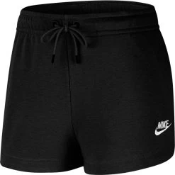 Nike Sportswear Essential French Terry Shorts Damen Schwarz