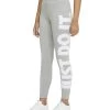 Nike Sportswear Essential High-Rise Leggings Damen Grau Weiß