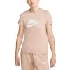Nike Sportswear Essential T-Shirt Damen Pink Oxford Weiß