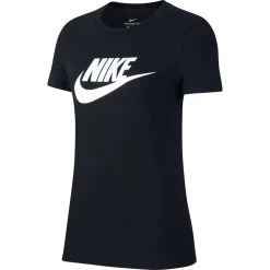 Nike Sportswear Essential T-Shirt Damen Schwarz Weiß