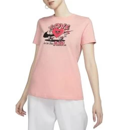 Nike Sportswear Kurzarm-T-Shirt Damen Pink