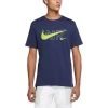 Nike Sportswear T-Shirt Herren Dunkelblau Gelb -Sportbekleidung Geschäft nike sportswear t shirt herren dunkelblau gelb dd9702 410