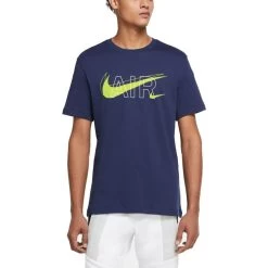 Nike Sportswear T-Shirt Herren Dunkelblau Gelb
