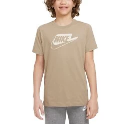 Nike Sportswear T-Shirt Kinder Beige Weiß