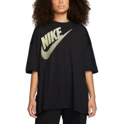 Nike Sportswear Tanz-T-Shirt Damen Schwarz Gelb