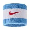 Nike Swoosh Schweißband 2er Pack Weiß Blau