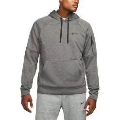 Nike Therma-FIT Fitness-Hoodie Herren Grau Schwarz