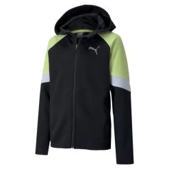 Puma Active Sports Full-Zip Kapuzenjacke Jungen Schwarz