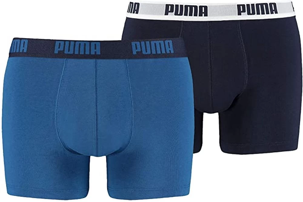 Puma Basic Boxershorts 2er Pack Herren Blau 3 Puma Basic Boxershorts 2er Pack Herren Blau