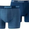 Puma Basic Boxershorts 2er Pack Herren Denim Marine